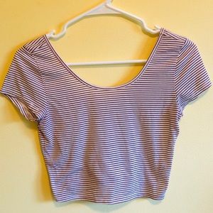 Cute Striped Crop Top❤️